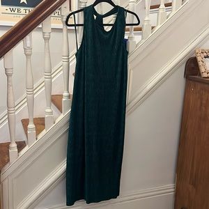 Anthropologie Green Velvet Dress - Sz. M